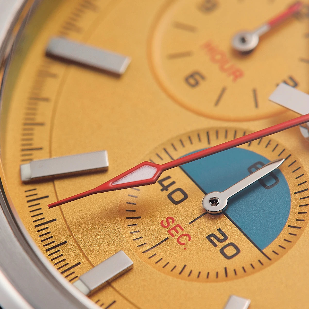 BERNY Chronograph Quartz Men's Watch — Luminous Sport Design with Sapphire Crystal