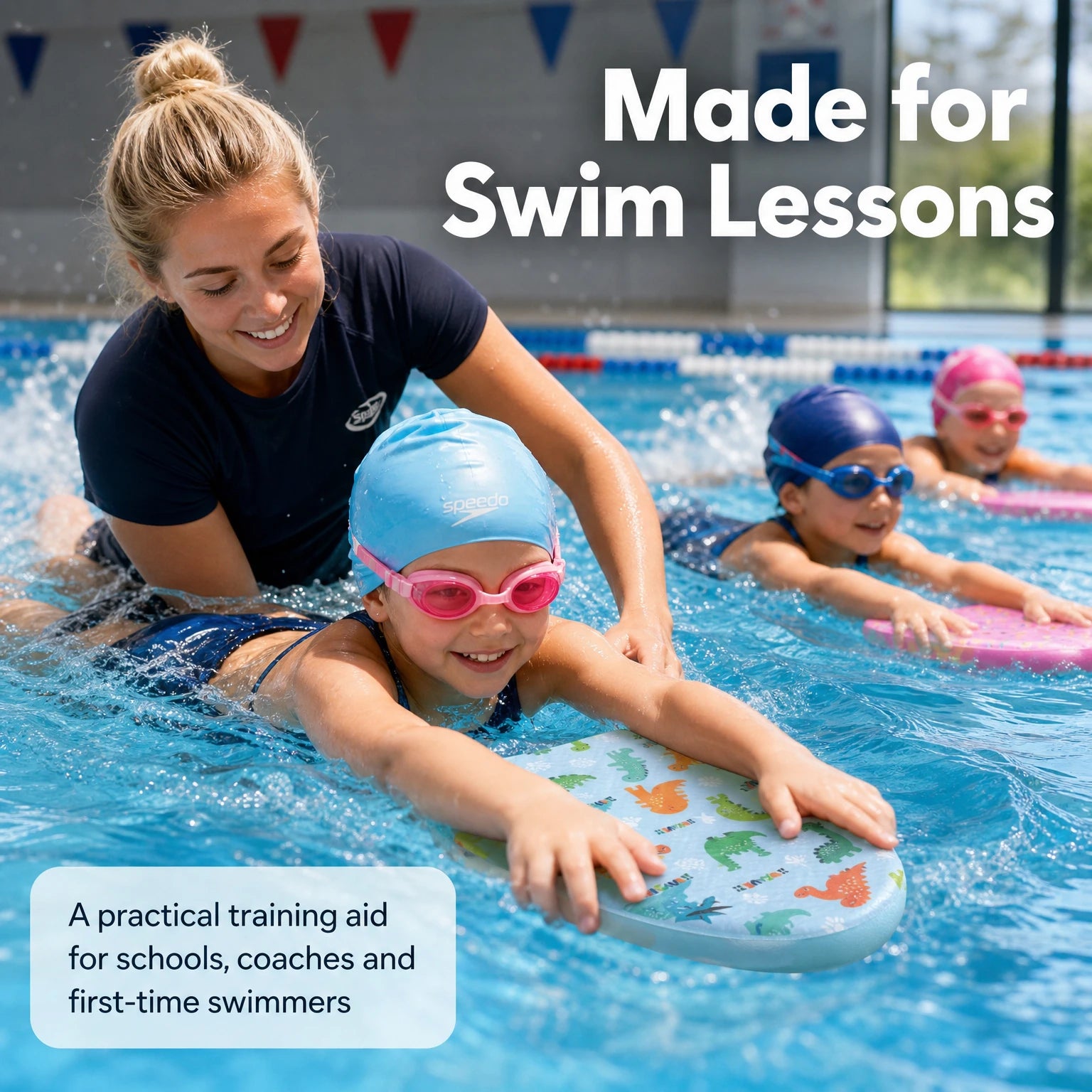 Wonflex EVA Swim Kickboard — Portable Training Tool for Pool Practice