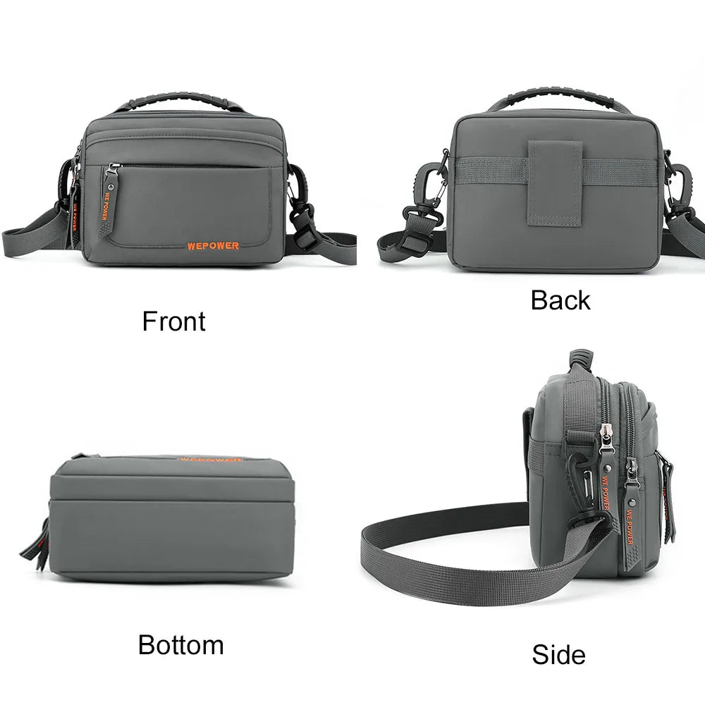 Acoki Messenger Shoulder Bag — Lightweight Multi-Pocket Crossbody Satchel