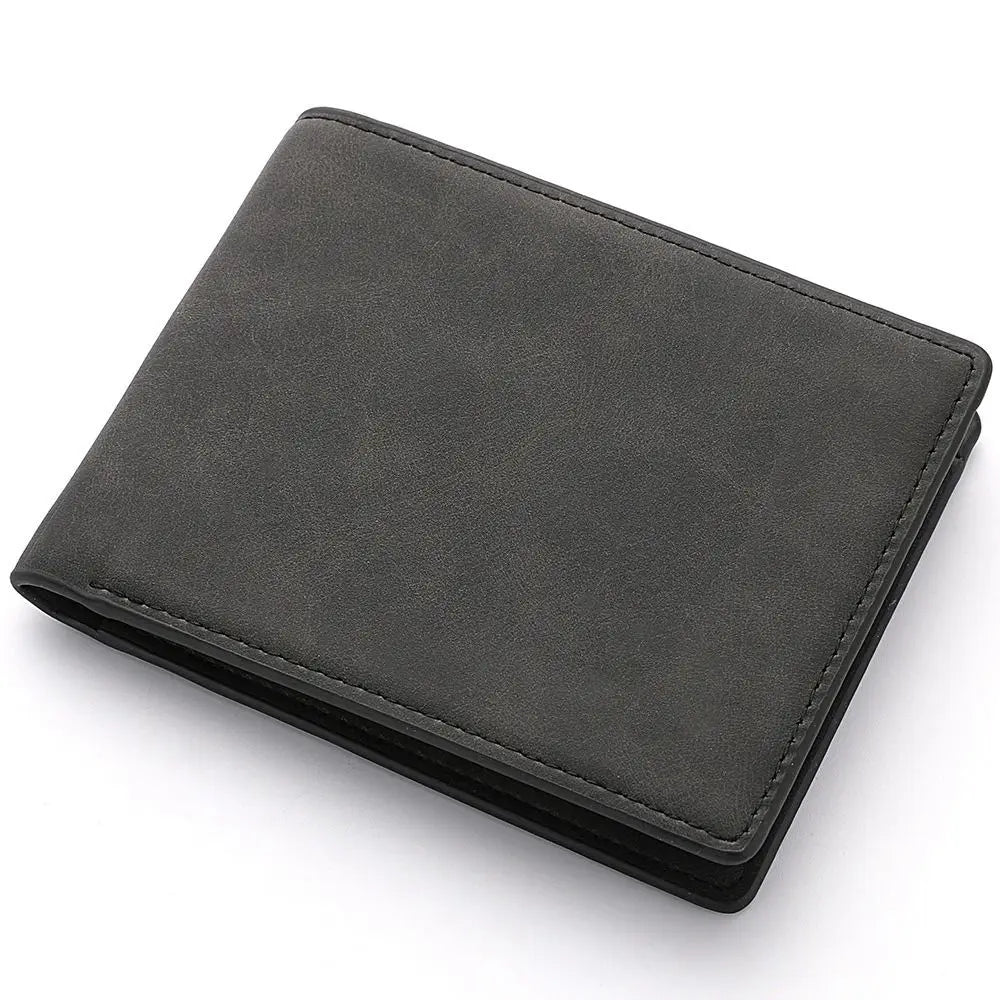 ISKYBOB Leather Money Clip Wallet — Slim Multifunctional Card Holder
