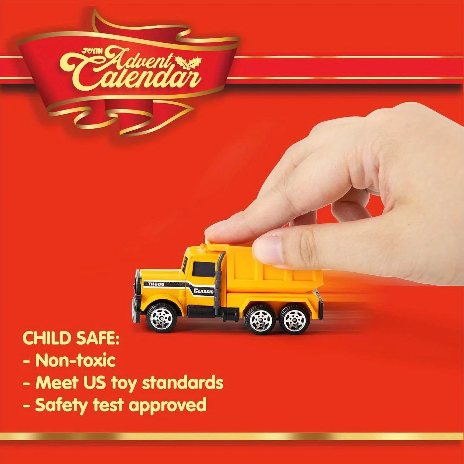 Joyfy Christmas Vehicle Advent Calendar — 24 Day Countdown Diecast Car Set