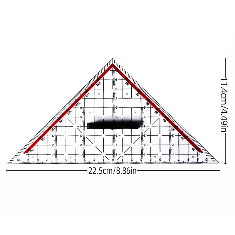 Isosceles Triangle Drawing Board — Professional Ruler & Protractor for Woodworking