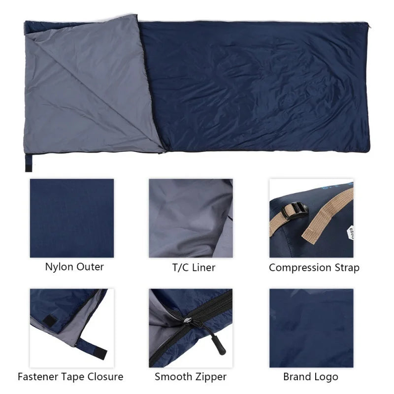Lightweight Outdoor Sleeping Bag — Compact Design for Spring and Summer Camping