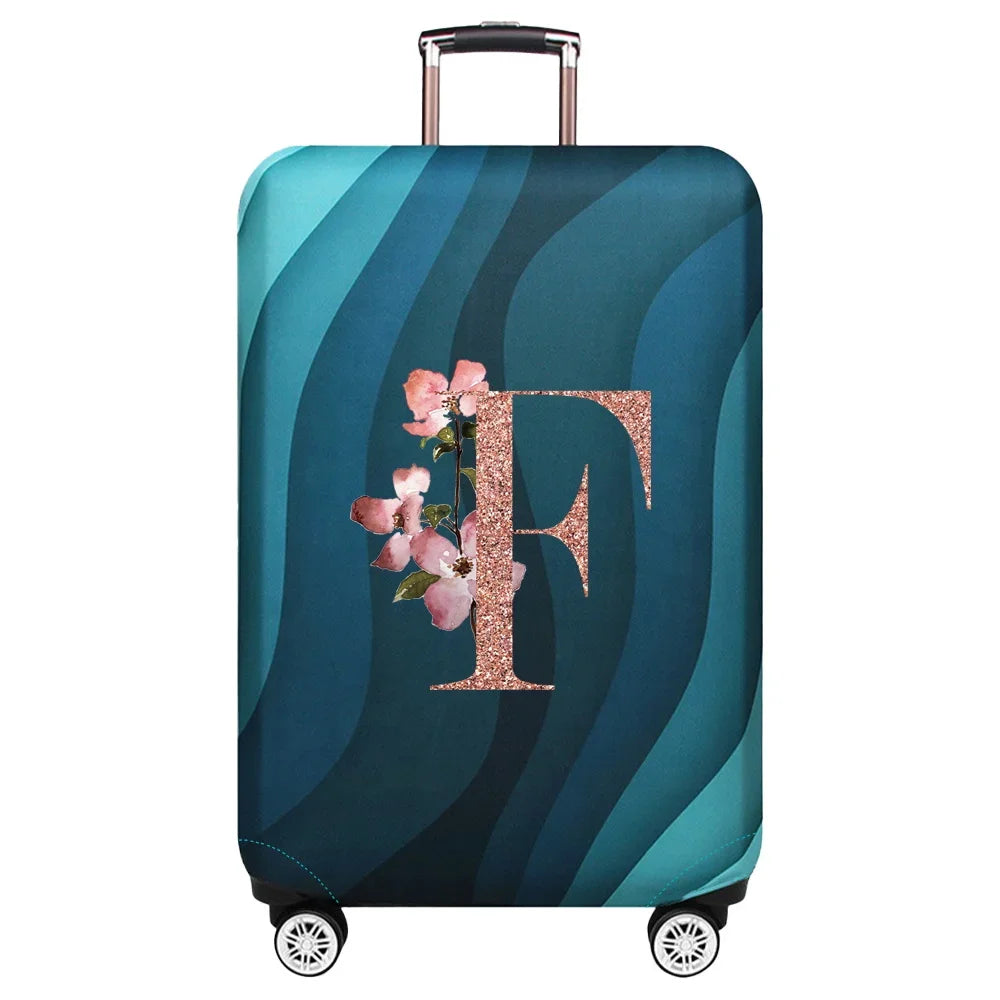 Stretch Luggage Protector Cover — Decorative Suitcase Guard for Travel