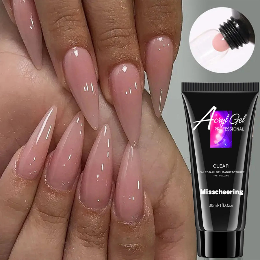 Misscheering Nail Extension Gel — Solid Color Poly Acrylic for UV/LED