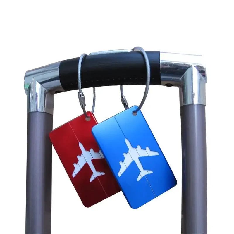 ZUOFILY Aluminum Luggage Tag — Durable Suitcase ID Label with Privacy Cover