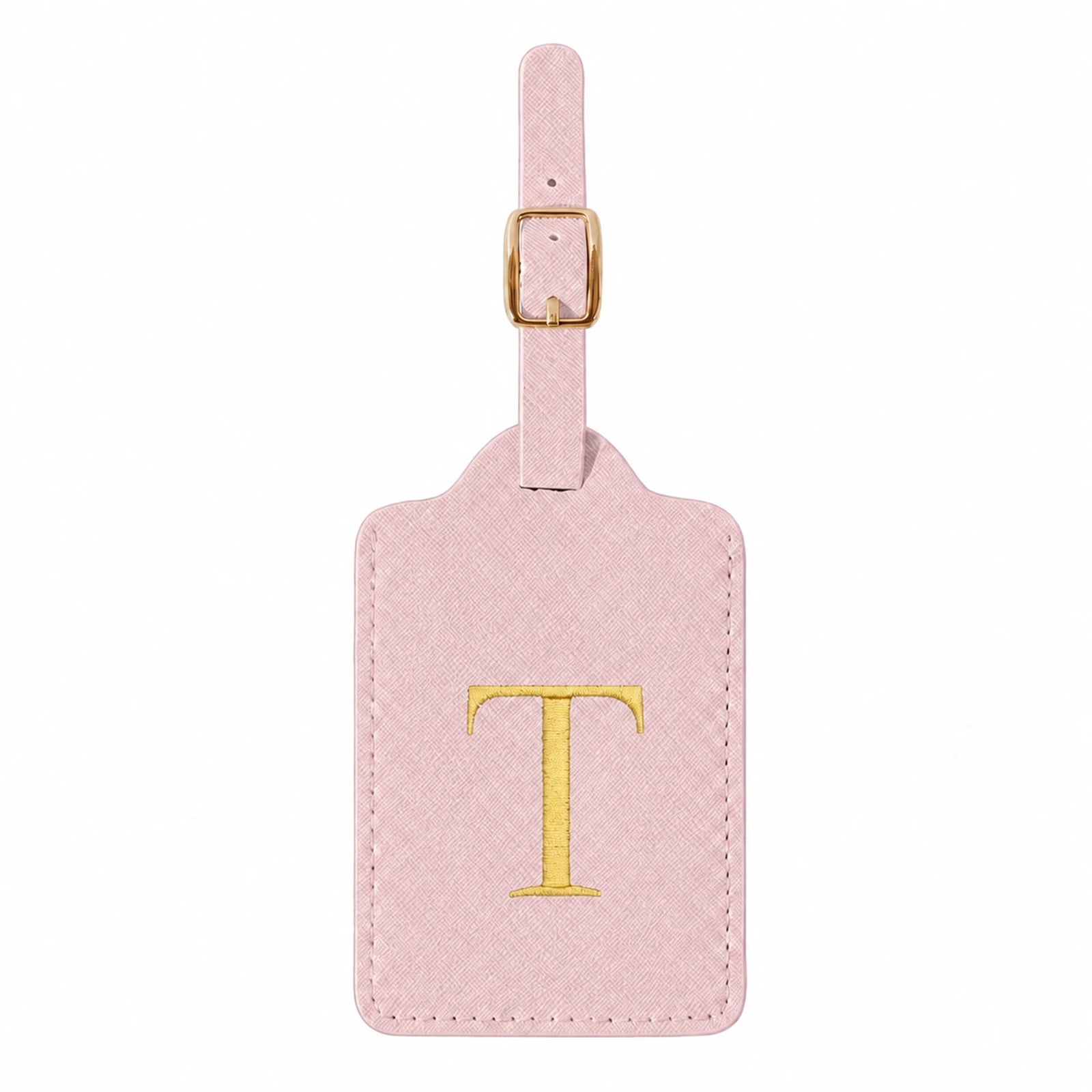 Personalized Alphabet Luggage Tag — Durable PU Leather Travel Accessory
