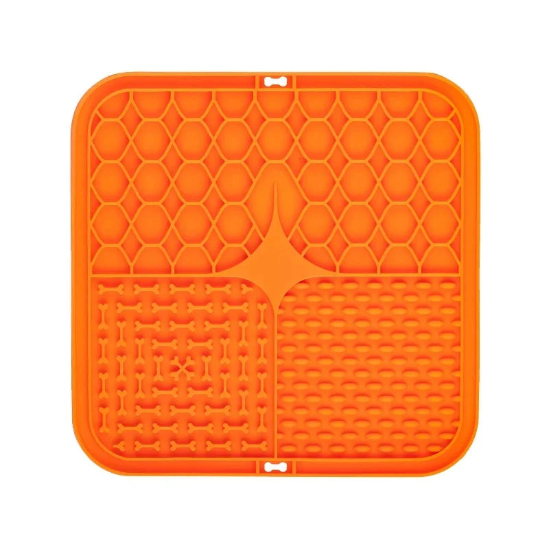 Silicone Pet Lick Mat — Slow Feeder and Bath Time Distraction Tool