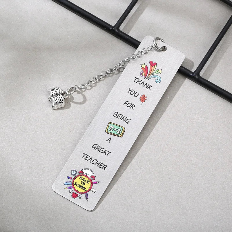 lqcrwoc Cartoon Metal Bookmarks — Decorative Retro Page Markers for Students