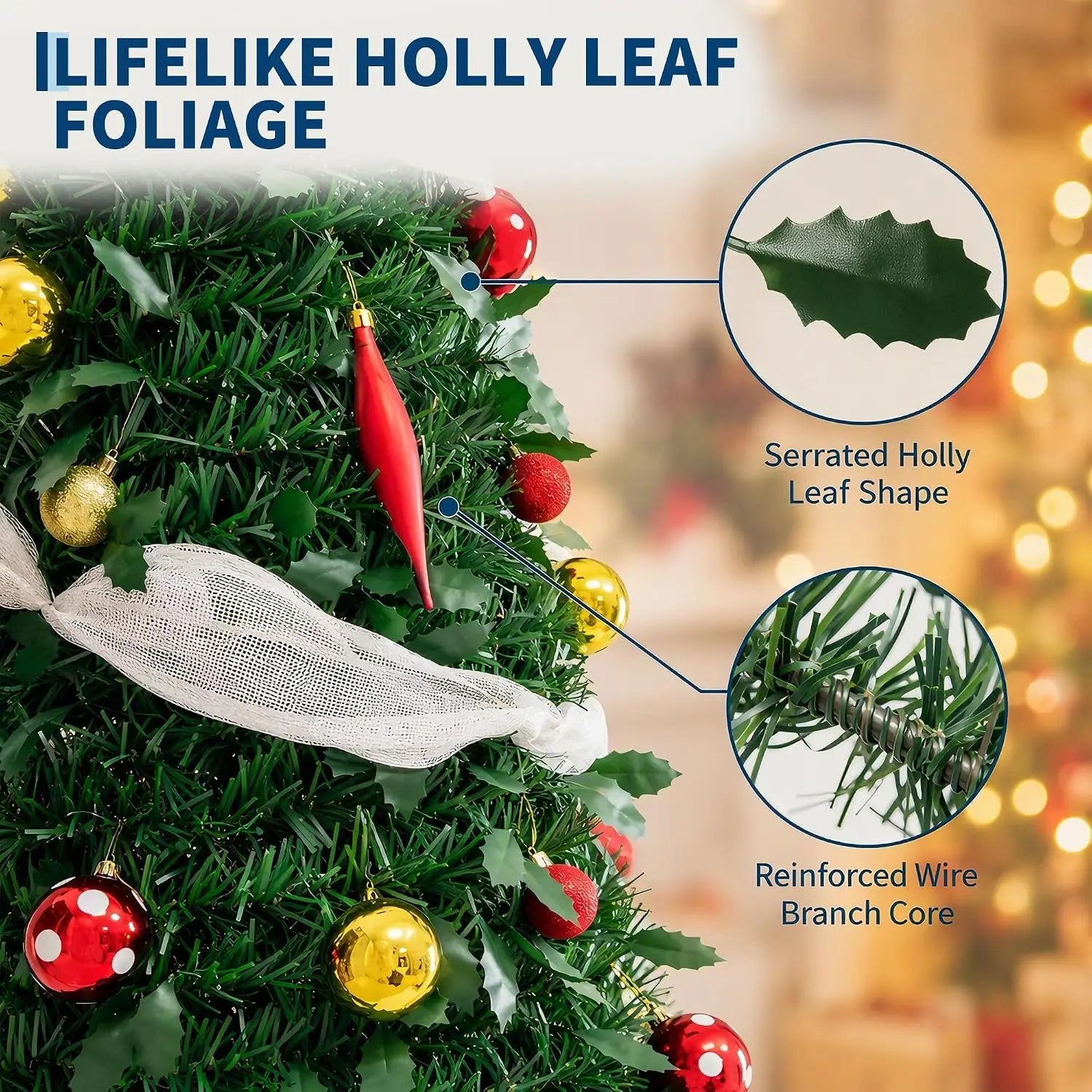 Garvee 6ft Pop Up Christmas Tree — Pre-Lit Festive Decor with Multi-Mode Lights