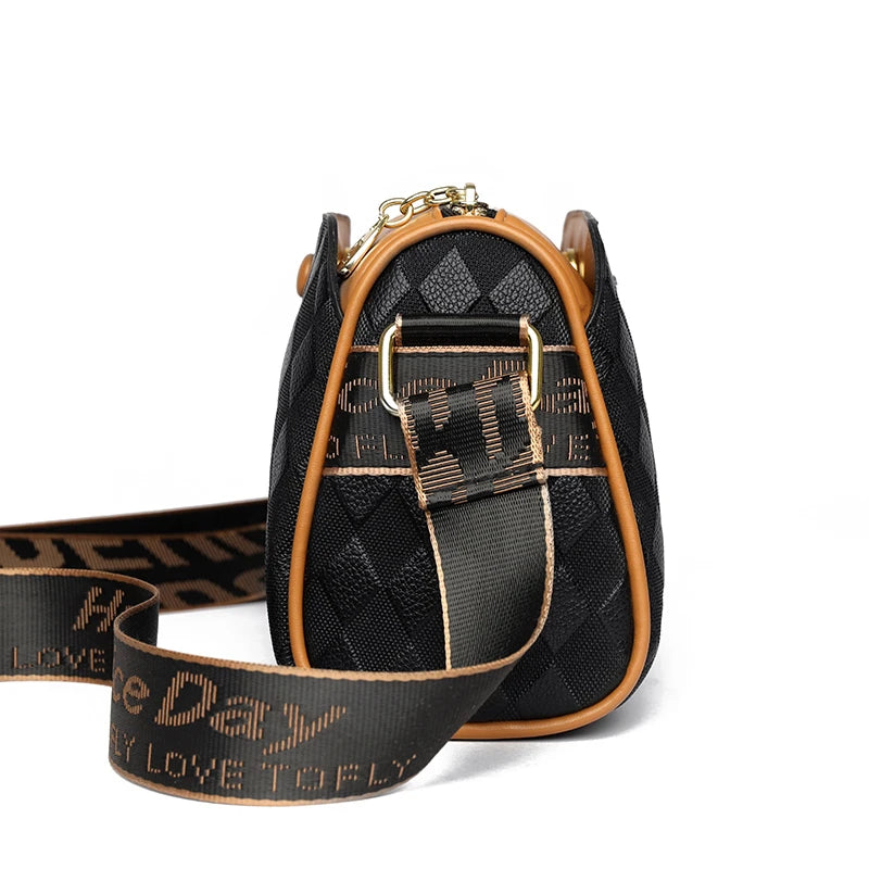 Women's Plaid Crossbody Bag — Stylish Underarm Messenger Purse