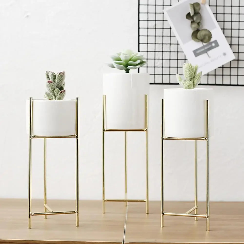 Ceramic Flower Stand Kit — Nordic Style Water Planting Vase Set