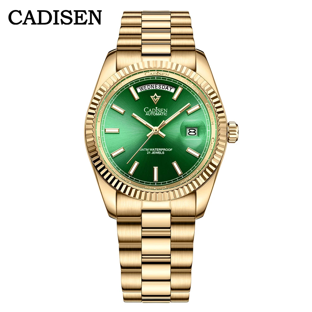 Cadisen DD40 Luxury Automatic Watch — Mechanical Sapphire Glass Wristwatch