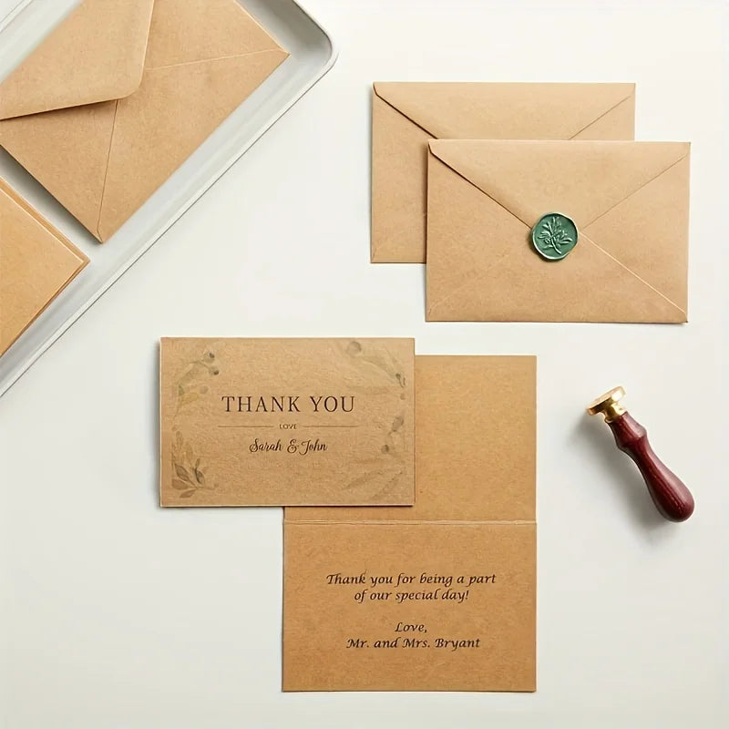 Premium Kraft Paper Envelopes — Versatile Small Gift & Note Packaging