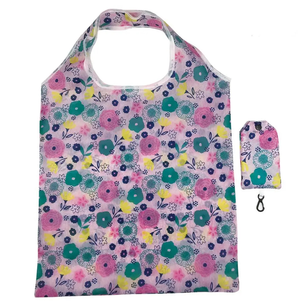 Large Foldable Reusable Shopping Bag — Heavy Duty Washable Grocery Pouch
