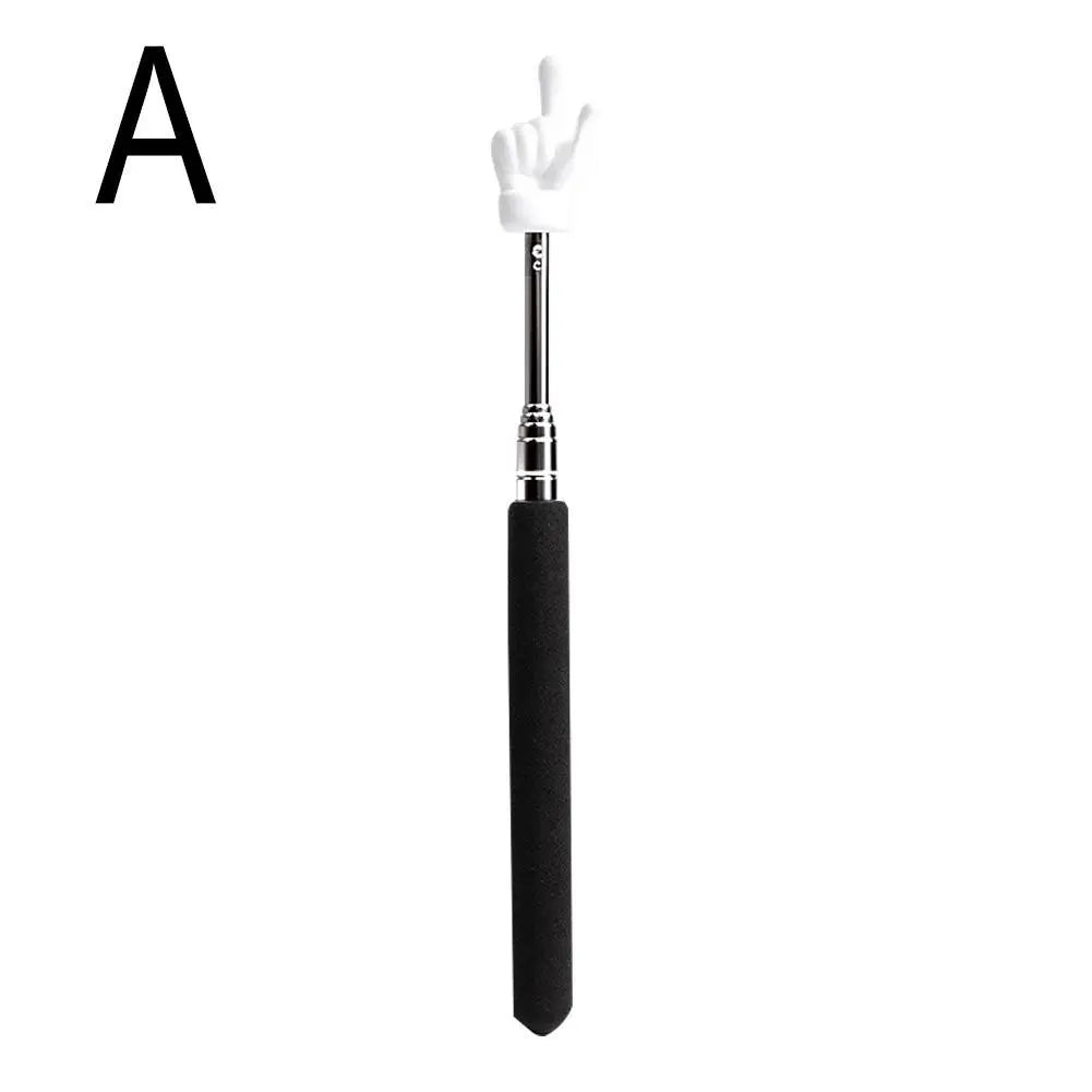 Retractable Telescopic Teacher Pointer — Non-Slip Steel Classroom Stick