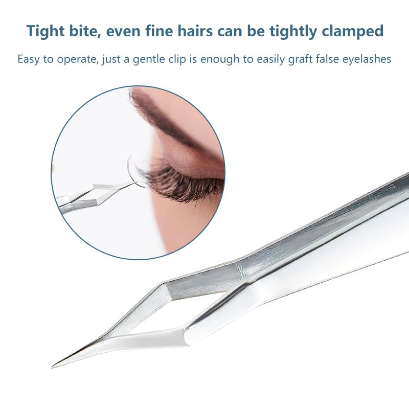 JETTING Lash Extension Tweezers — High Precision Stainless Steel Beauty Tool