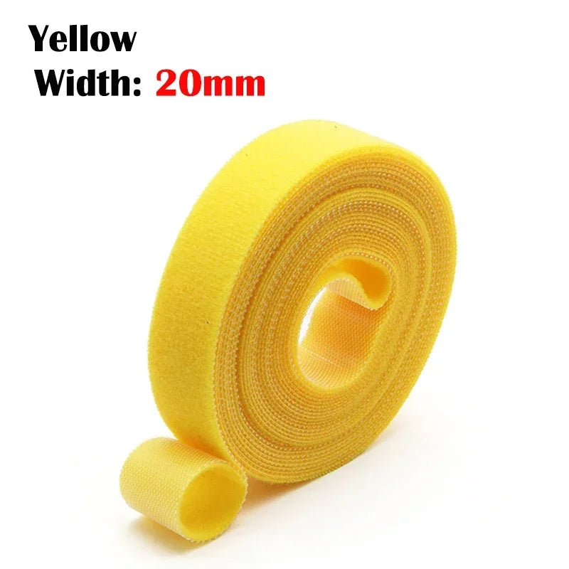 Reusable Nylon Cable Ties — Self-Adhesive Wire Management Straps
