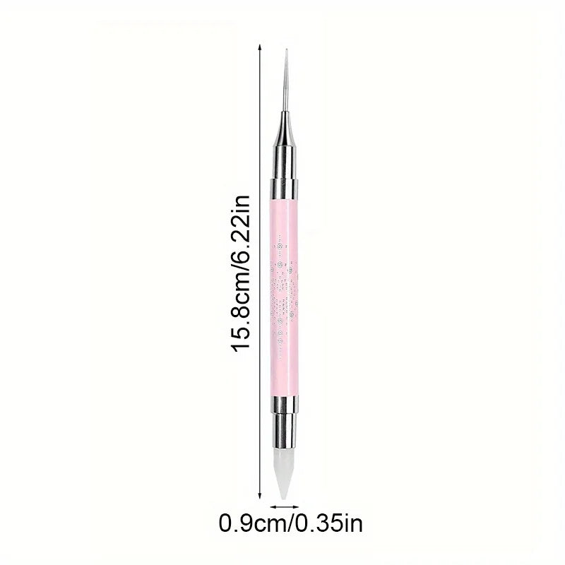 TaoTips Double End Nail Art Dotting Pen — DIY Manicure & Rhinestone Picker