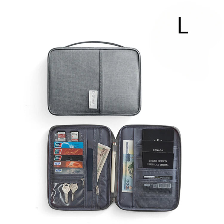 Waterproof Travel Document Organizer — Family Passport Holder & Card Case