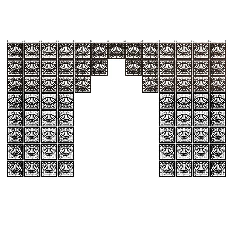 Modern Hollow MDF Hanging Screen — Decorative Room Divider Panel
