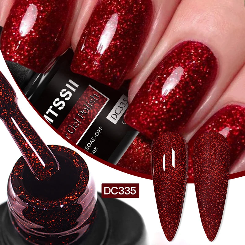 Mtssii Reflective Glitter Gel Nail Polish — Sparkling Holographic Effect