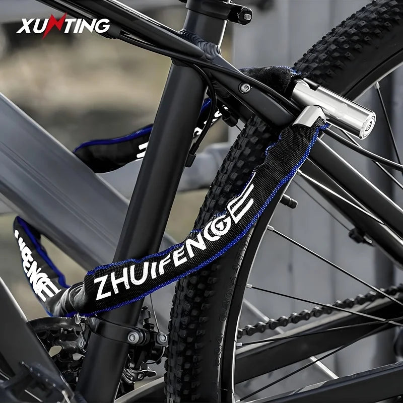 Portable Bike Chain Lock — Lightweight Zinc Alloy Security for Cycling