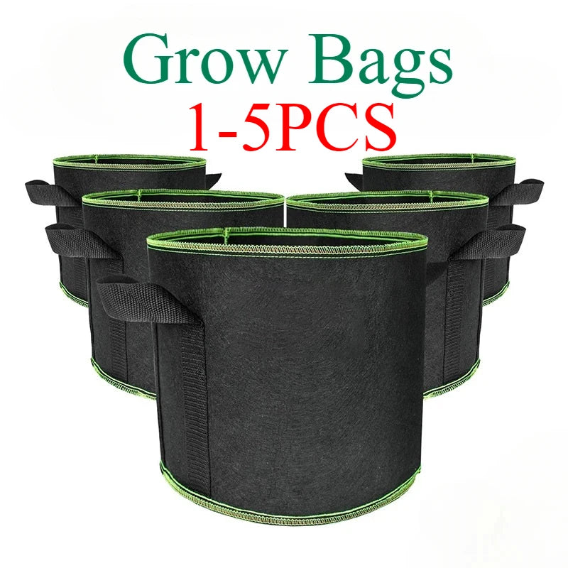 CHFENGASQ Non-Woven Grow Bags — Aeration Fabric Pots for Plants