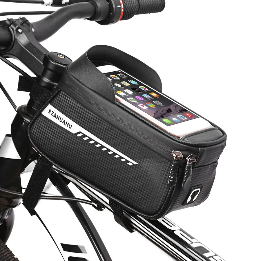 Waterproof Bicycle Phone Bag — Touch Screen Handlebar Mount for Cycling
