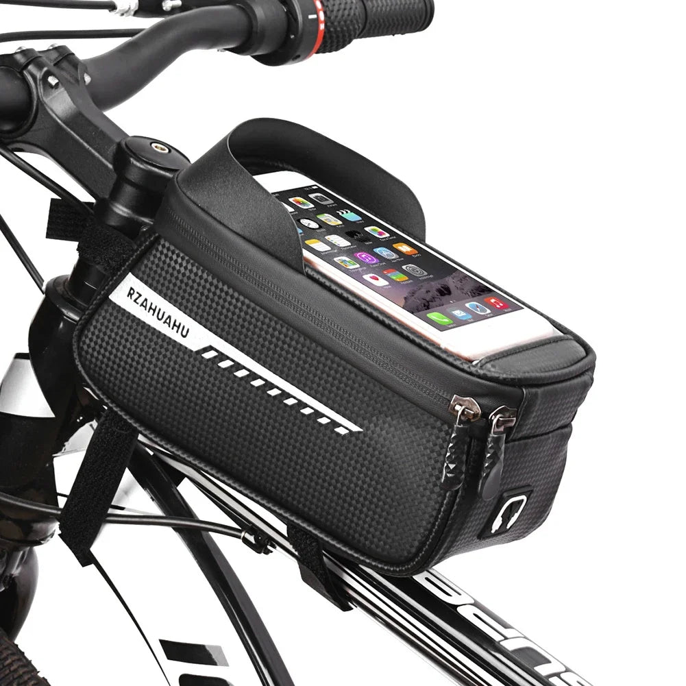 Waterproof Bicycle Phone Bag — Touch Screen Handlebar Mount for Cycling