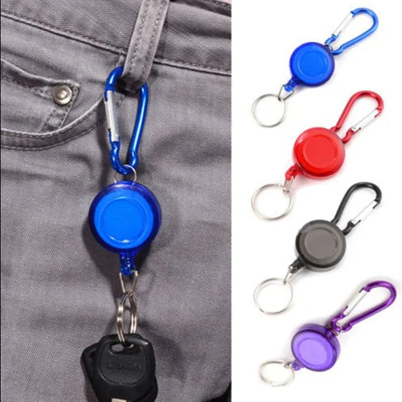 Retractable Badge Holder — Durable Aluminum Alloy Pull Buckle