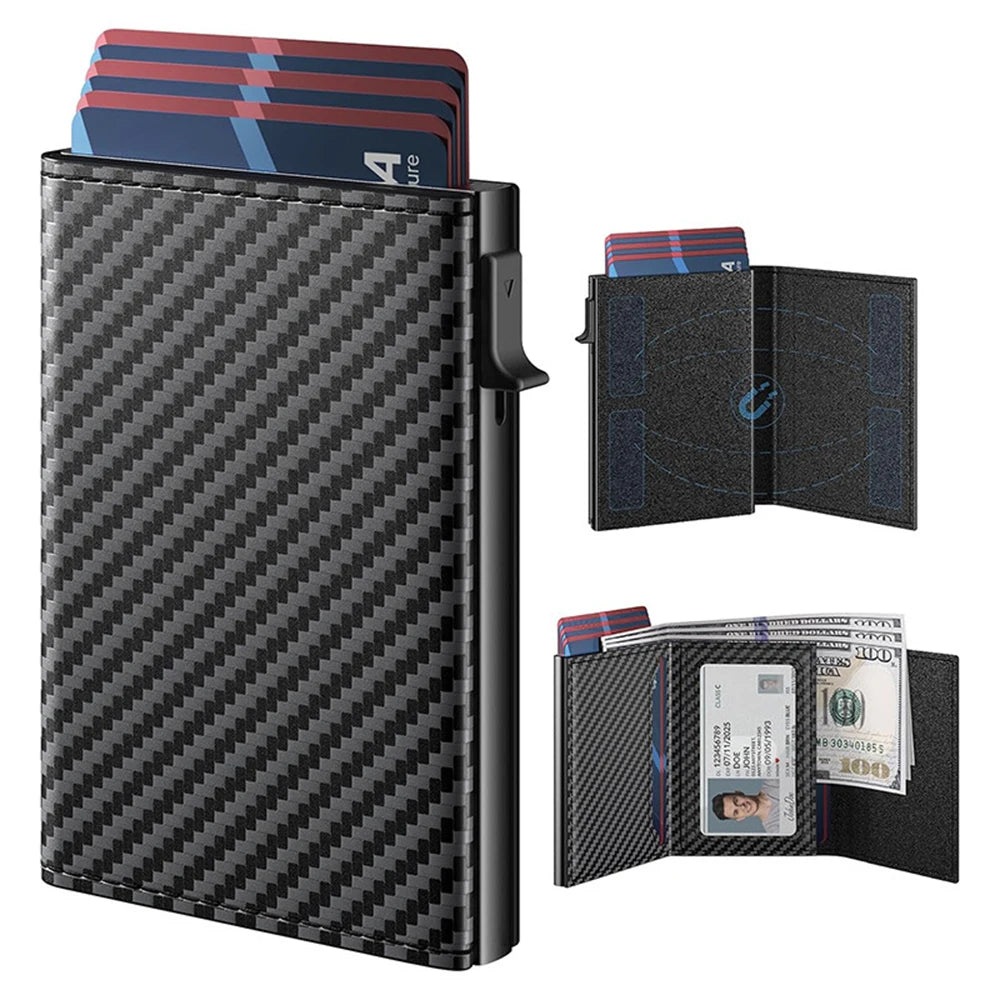 FZCSPEED Slim Pop-Up Wallet — RFID Blocking Aluminum Card Holder