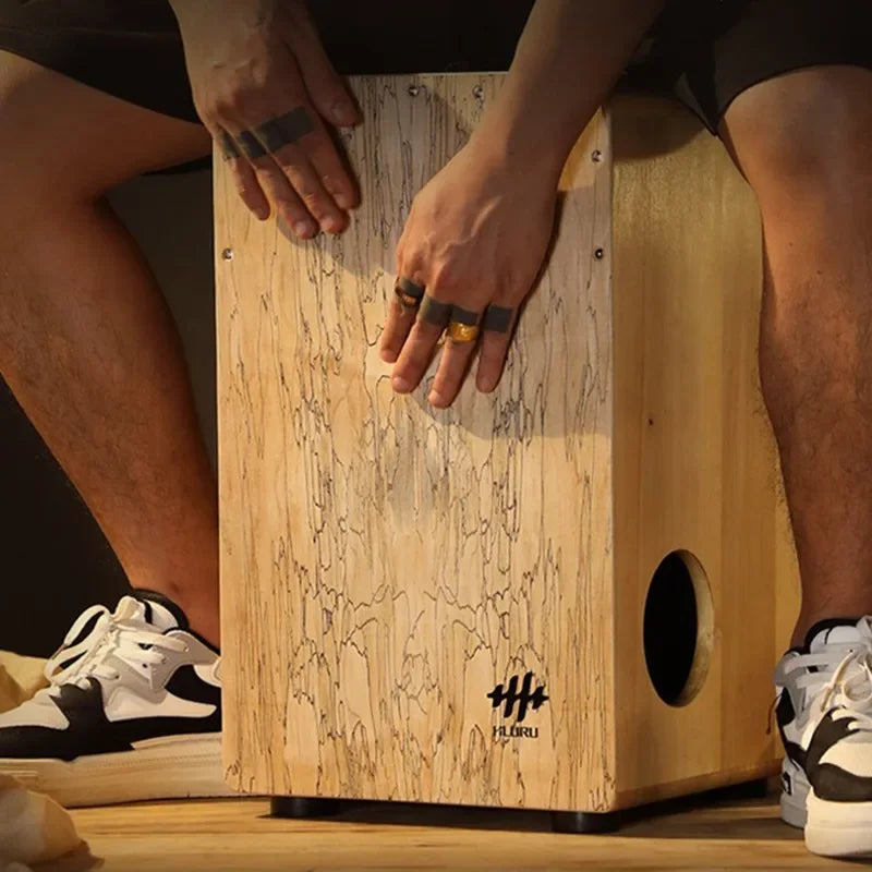 GIOIO Solid Wood Cajon Box Drum — Professional Percussion Instrument