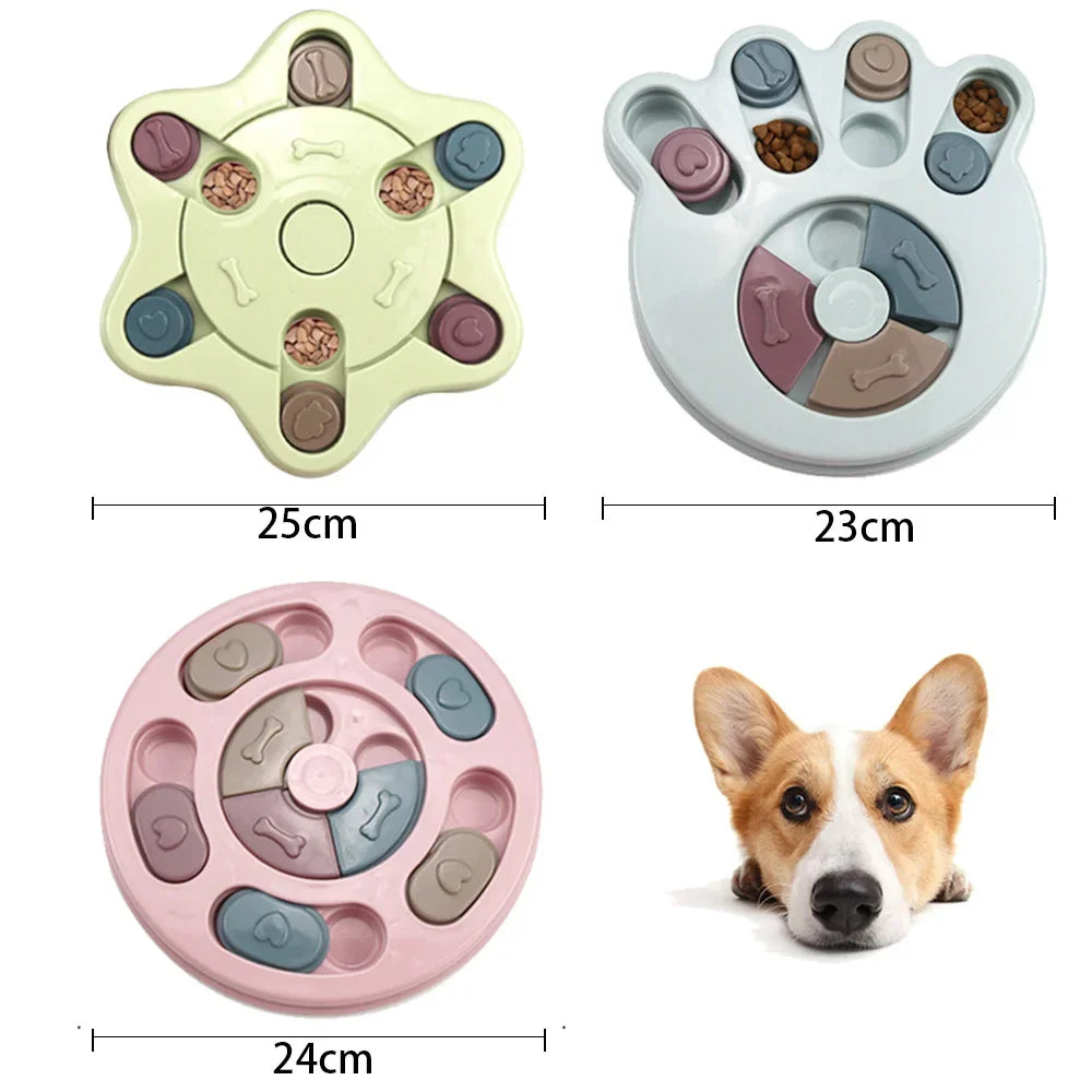 Interactive Dog Puzzle Slow Feeder — IQ Boosting Food Dispenser Bowl