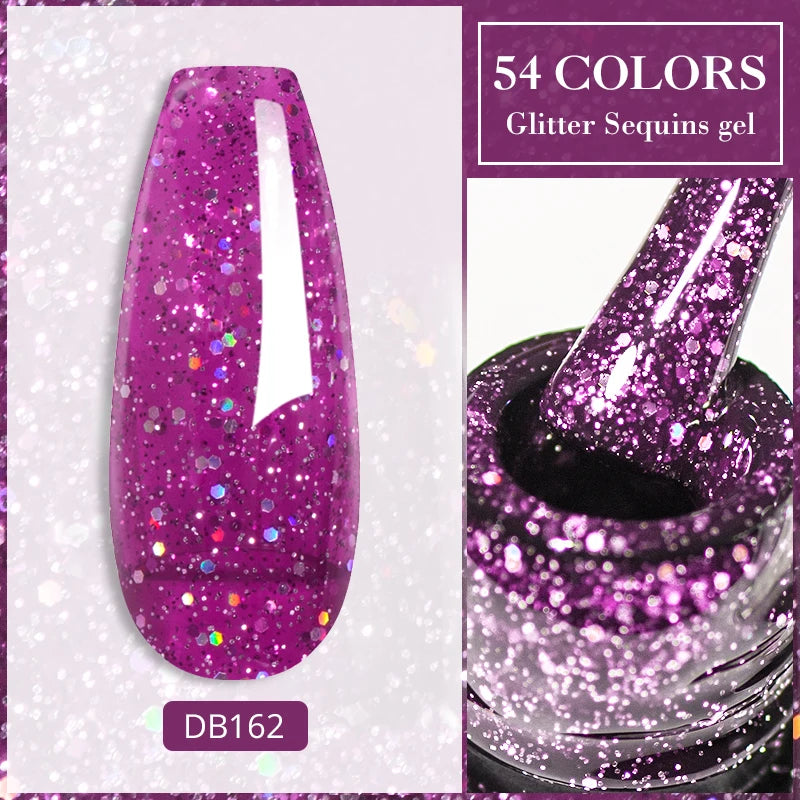 Mtssii Reflective Glitter Gel Nail Polish — Sparkling Holographic Effect