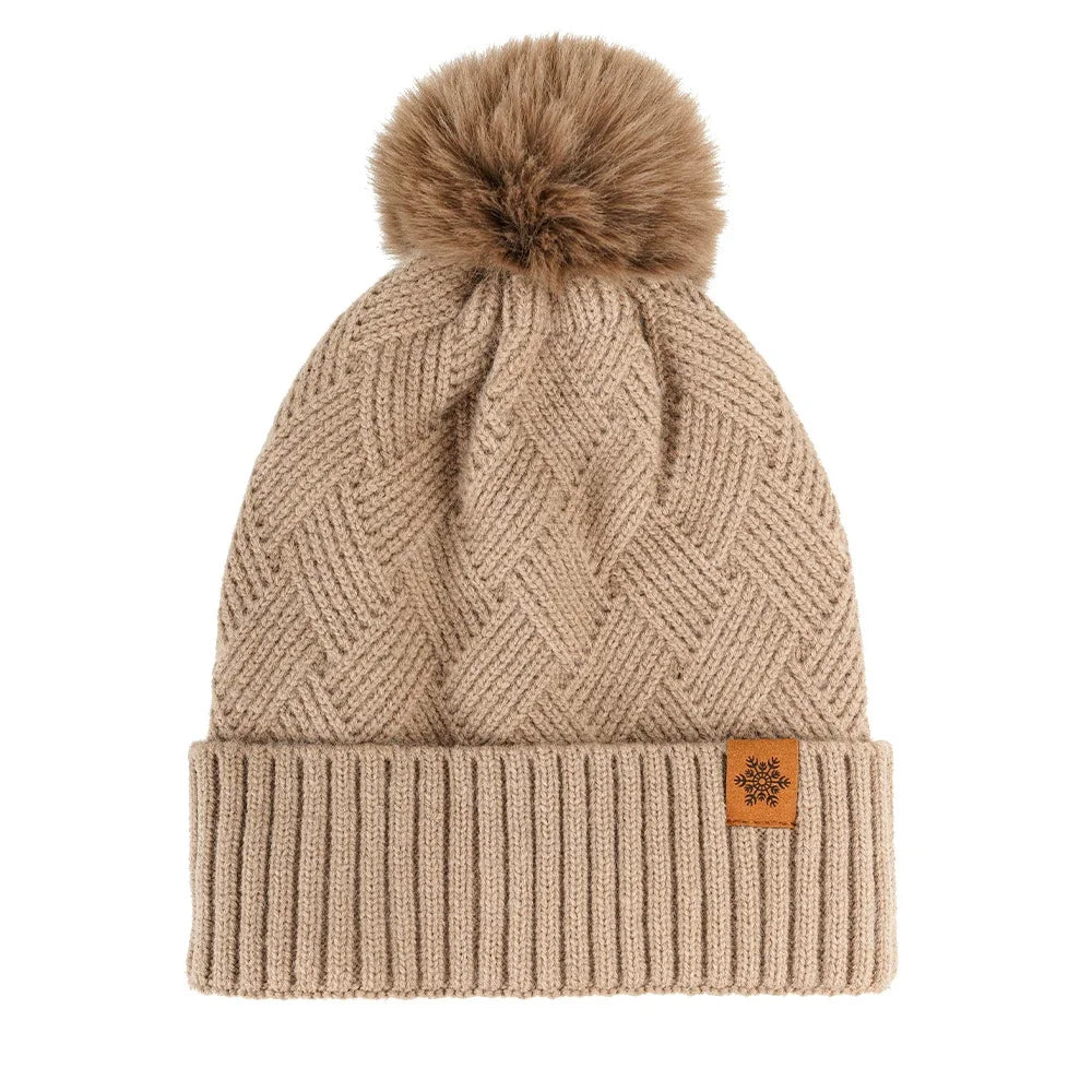 Winter Thermal Accessory Set — Knit Beanie, Scarf & Touchscreen Gloves