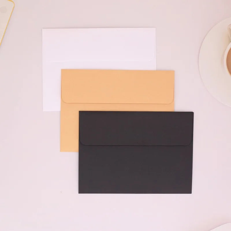 Kraft Paper Gift Envelopes — Multi-Color Letter & Photo Packaging