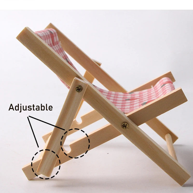 Wooden Hamster Chair Bed — Small Animal Habitat Decor & Photo Prop