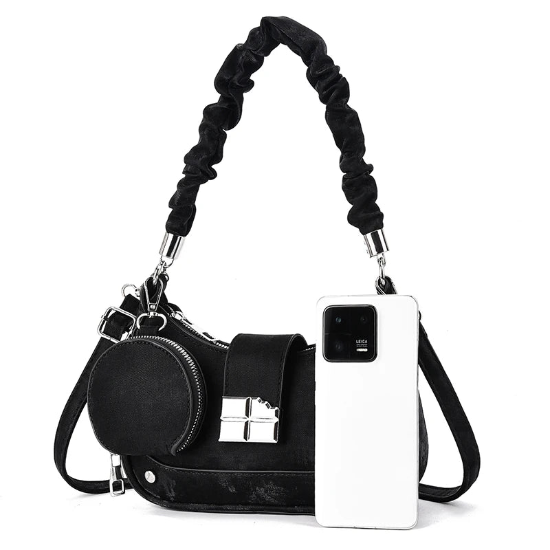 YaLePuck PU Leather Tote Bag — Large Capacity Shoulder Handbag
