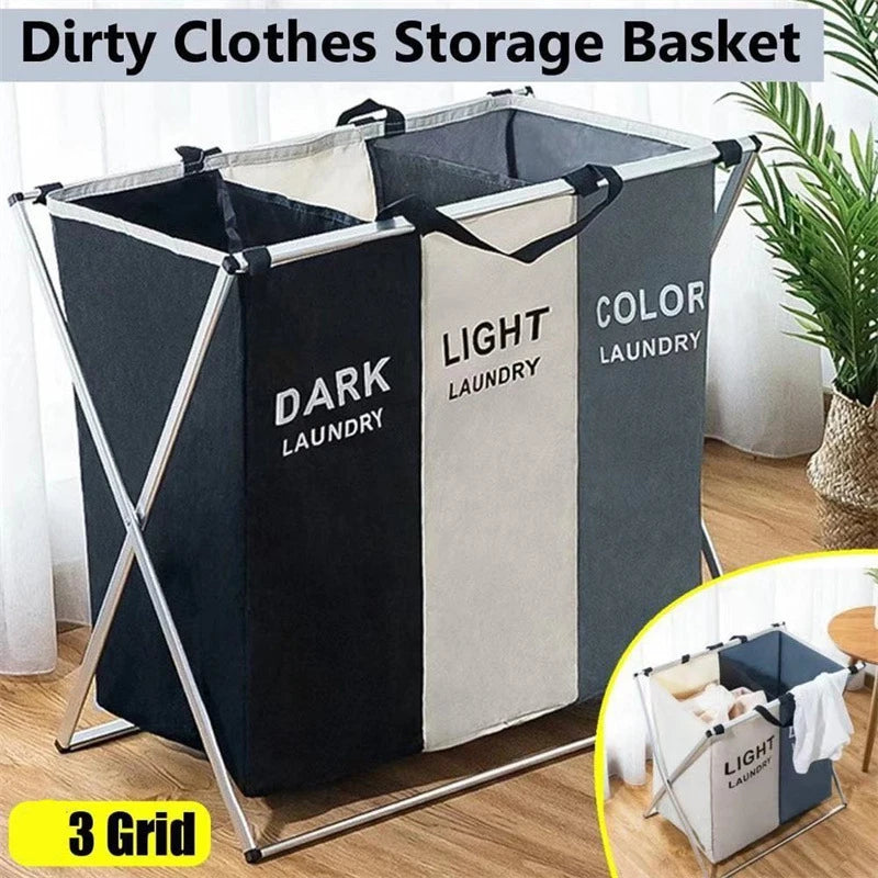Foldable Laundry Storage Bag — Waterproof Oxford Fabric Organizer