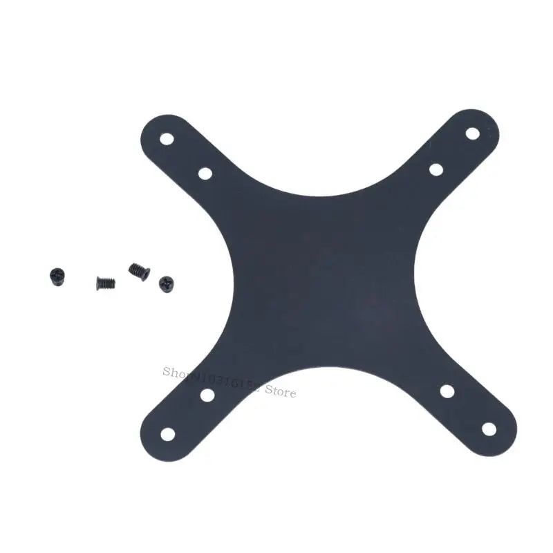 Portable Monitor Mounting Plate — Metal Stand Adapter with Rounded Corners