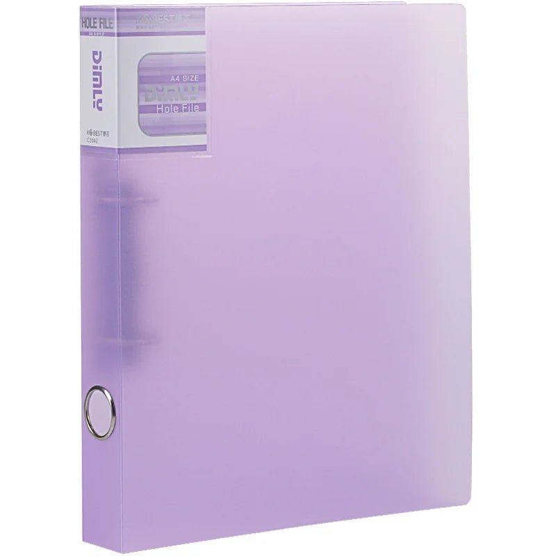 HUALIWEN A4 Binder Folder — Durable 2-Hole Document Organizer