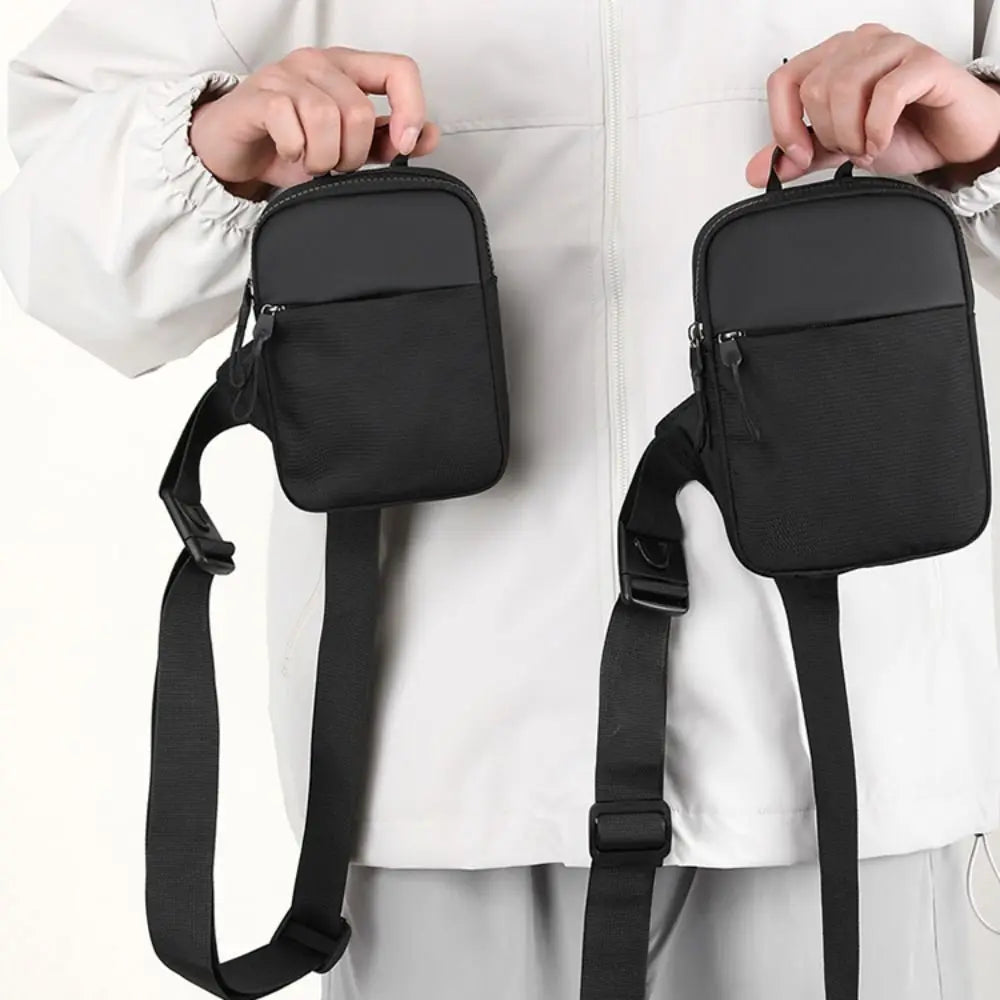 Men's Canvas Chest Bag — Compact Crossbody Sling for Daily Essentials