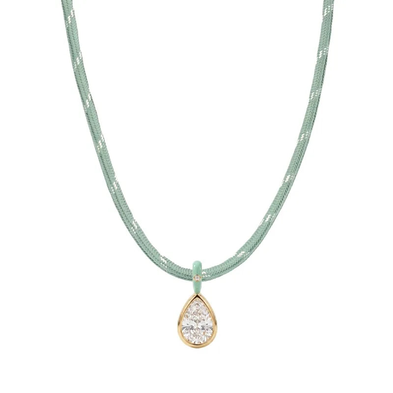 doyours Boho Multilayer Rope Chain Necklace — Gold Plated Zircon Pendant Jewelry