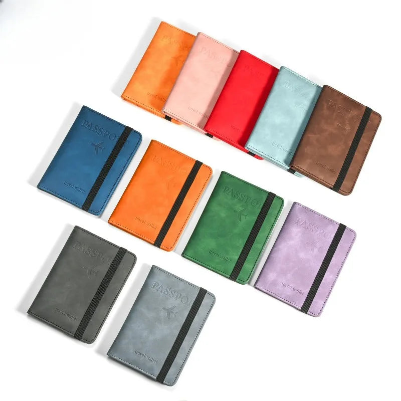 PU Leather Passport Cover — Multifunctional Travel Document Organizer