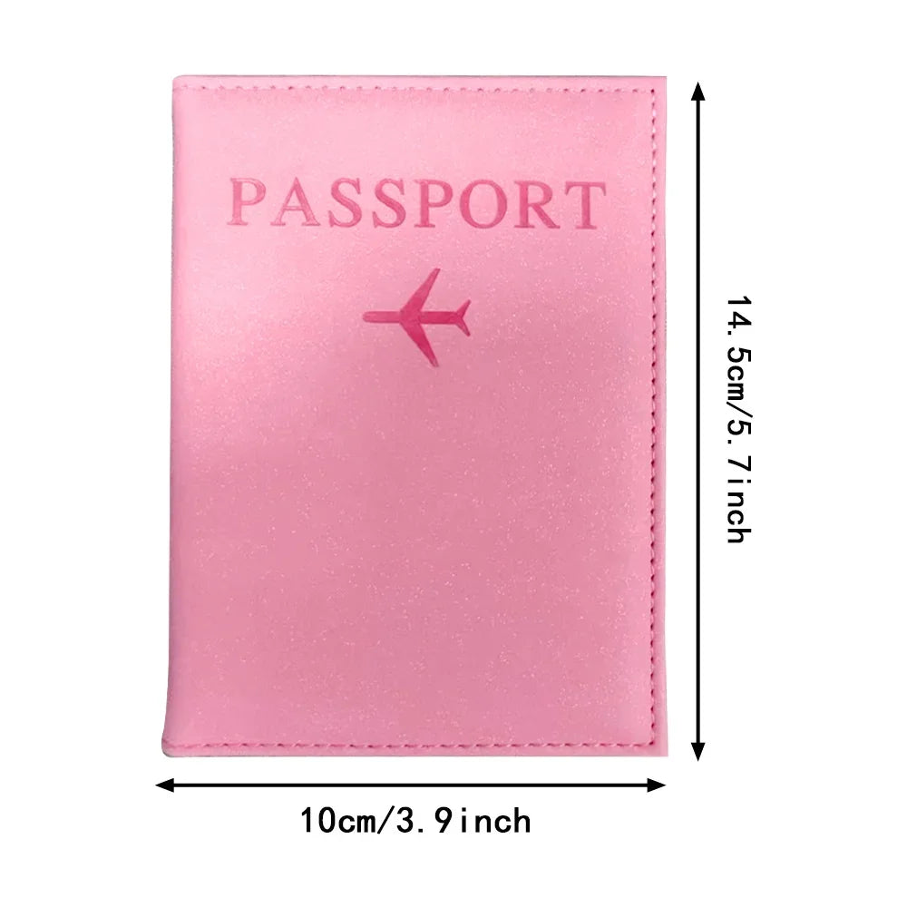 Bear Pattern Passport Cover — Protective PU Leather Travel Holder