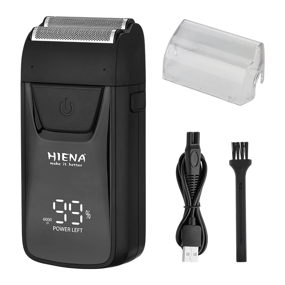 HIENA Professional Electric Shaver — Cordless Beard Trimmer & Hair Clipper