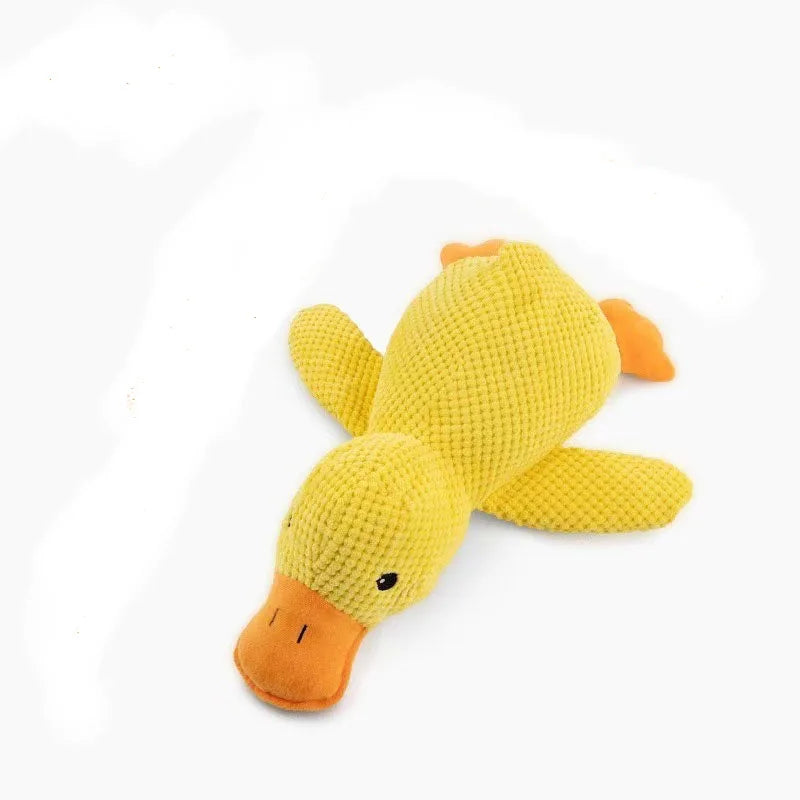 Plush Goose Pet Toy — Squeaky & Crinkly Chew Toy for Dogs and Cats