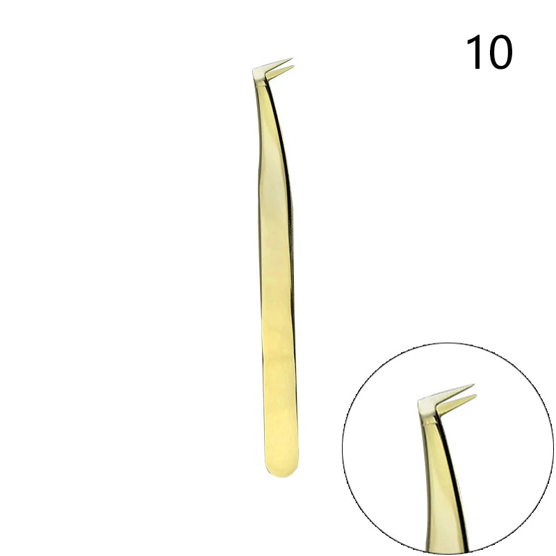 JCSYFAC Lash Extension Tweezers — High Precision Stainless Steel Beauty Tool