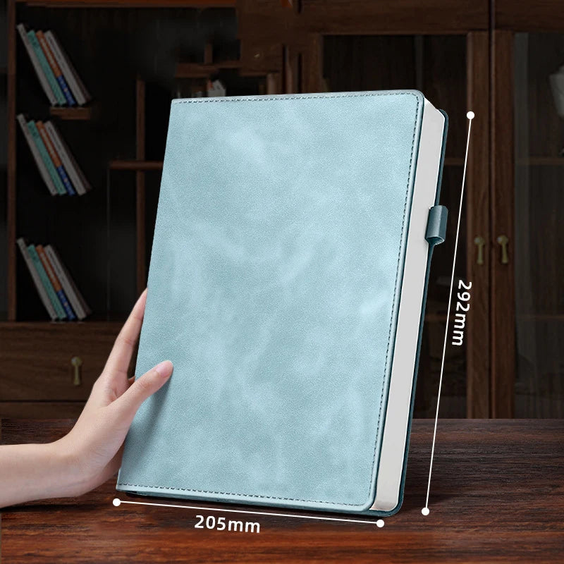 A4 Large Professional Notebook — Thickened Paper with Pen Holder